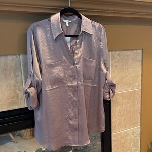Maurices Lavender Button-Down Shirt